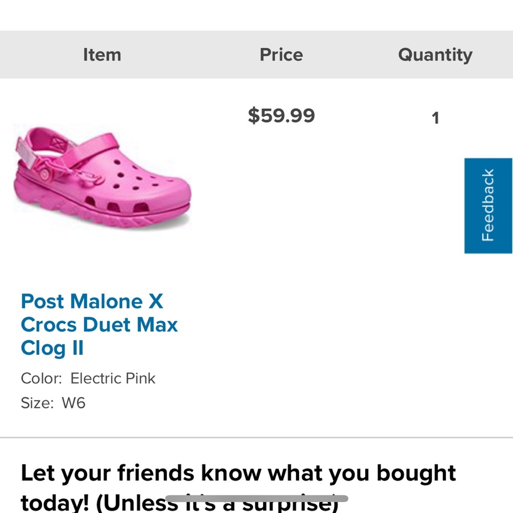 Hot pink Post Malone Cros!!!